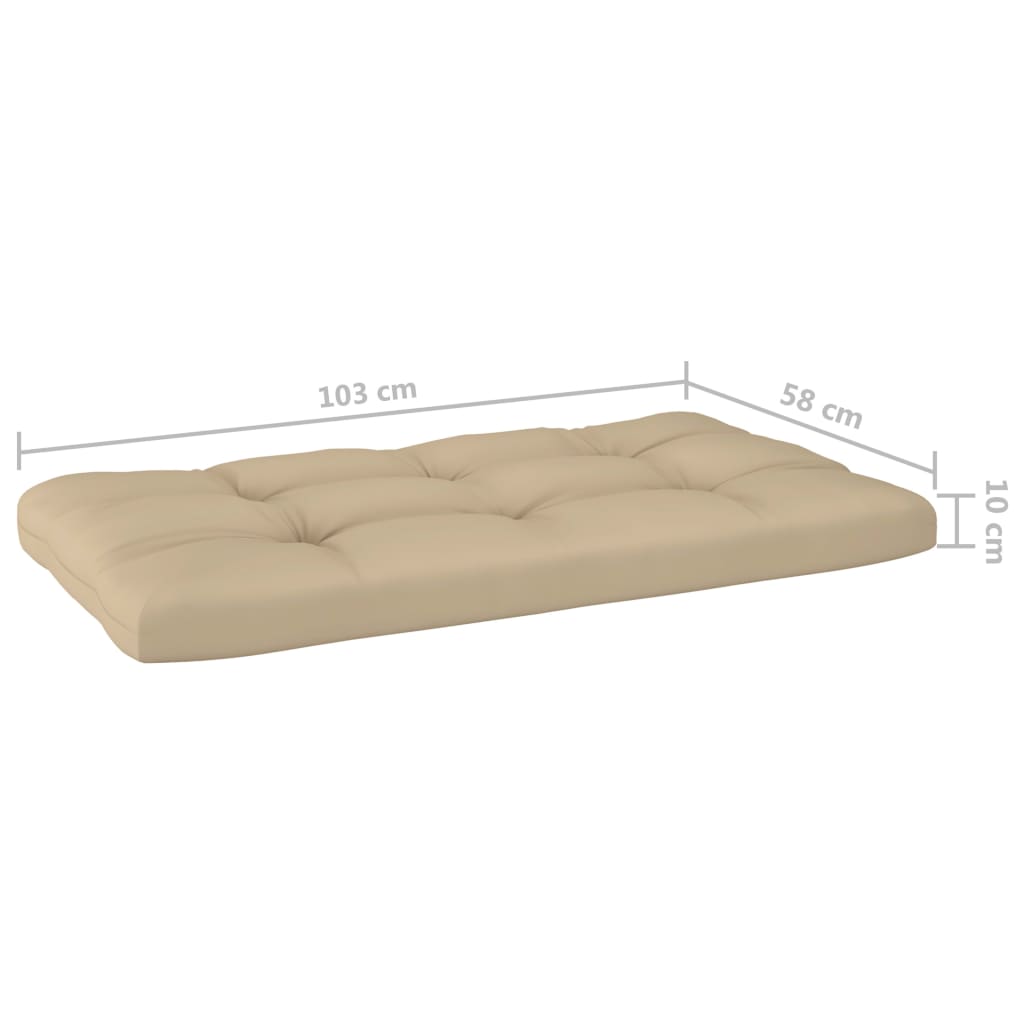 4-tlg. Paletten-Lounge-Set Weiß Imprägniertes Kiefernholz