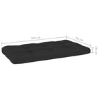 4-tlg. Paletten-Lounge-Set Weiß Imprägniertes Kiefernholz