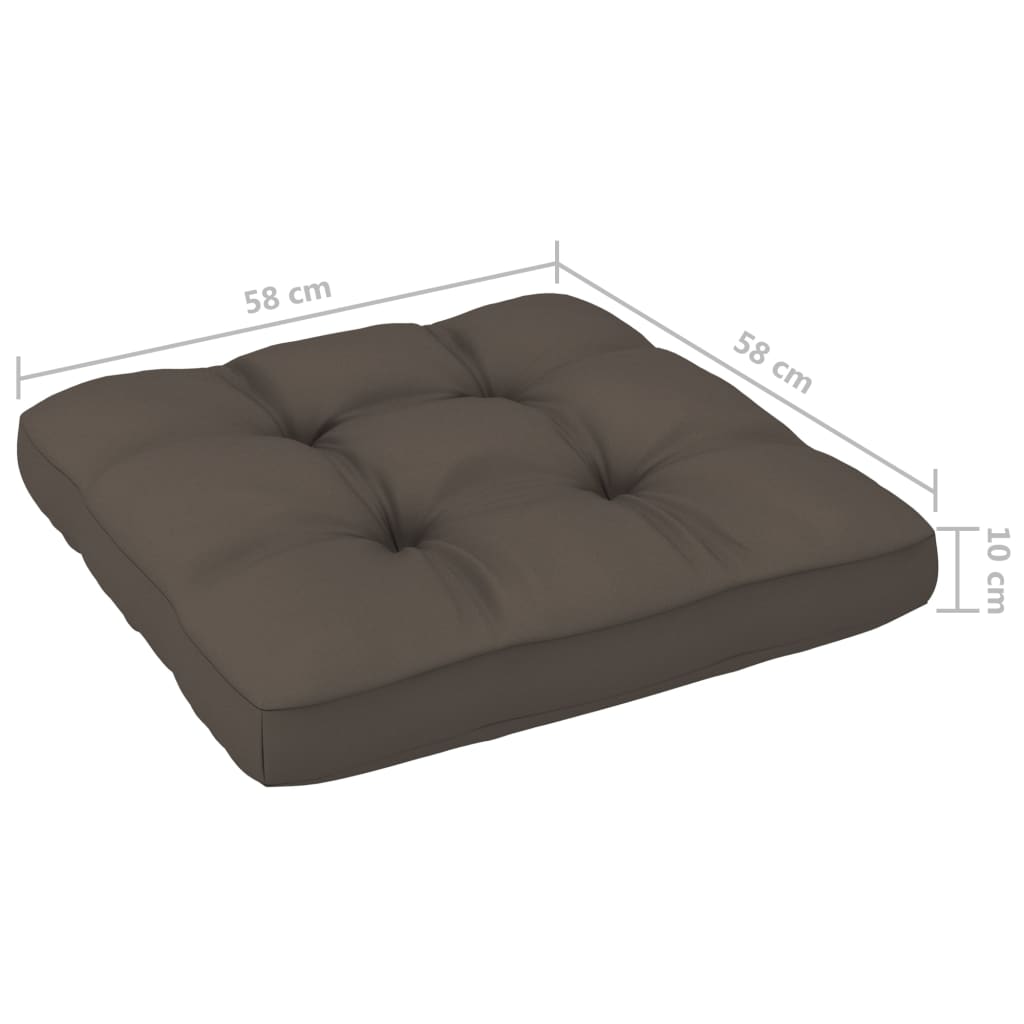 4-tlg. Paletten-Lounge-Set Weiß Imprägniertes Kiefernholz