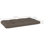 4-tlg. Paletten-Lounge-Set Weiß Imprägniertes Kiefernholz
