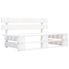 6-tlg. Paletten-Lounge-Set Weiß Imprägniertes Kiefernholz