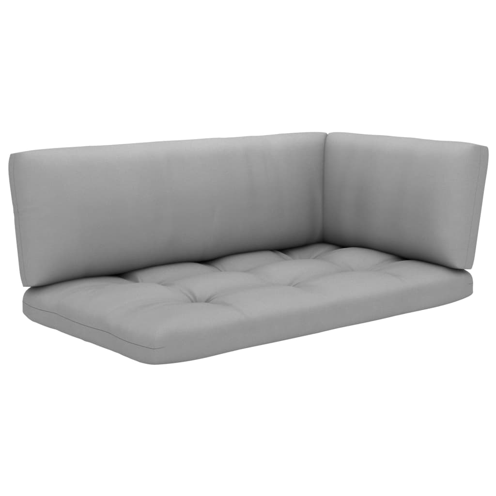 6-tlg. Paletten-Lounge-Set Weiß Imprägniertes Kiefernholz