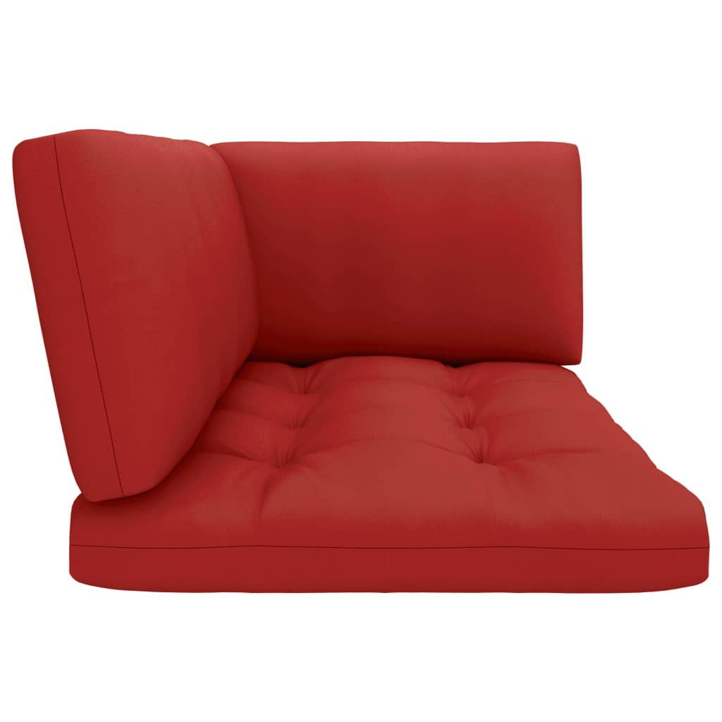 6-tlg. Paletten-Lounge-Set Weiß Imprägniertes Kiefernholz