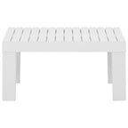 Lounge-Gartentisch Kunststoff Weiß