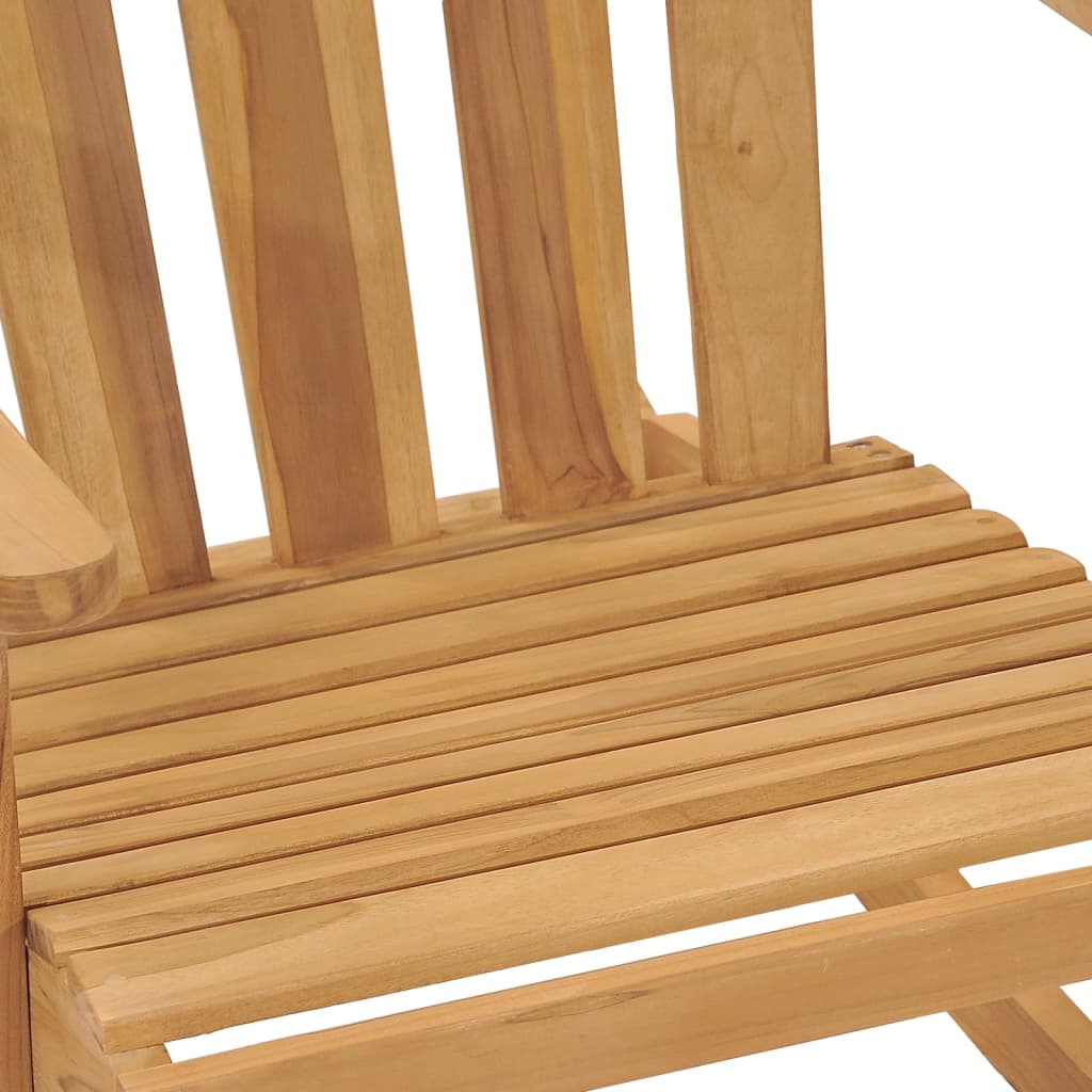 Adirondack-Schaukelstuhl Massivholz Teak