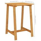 5-tlg. Gartenbar-Set mit Kissen Braun