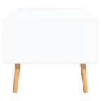 Couchtisch Weiß und Sonoma-Eiche 100x49,5x43 cm Holzwerkstoff