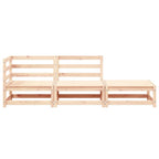 3-tlg. Garten-Lounge-Set Massivholz Kiefer