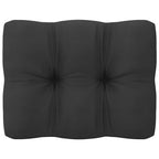 Gartensofa 2-Sitzer mit Kissen Kiefer Massivholz Weiß