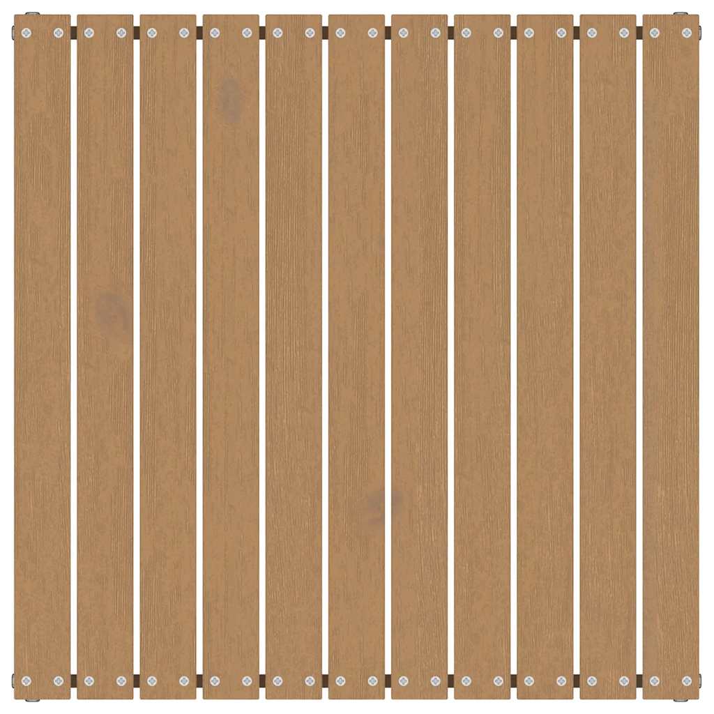 2-tlg. Garten-Lounge-Set Kissen Honigbraun Massivholz Kiefer