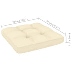 2-tlg. Garten-Lounge-Set Kissen Honigbraun Massivholz Kiefer