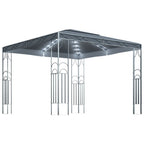 Pavillon mit LED-Lichterkette 300x300 cm Anthrazit