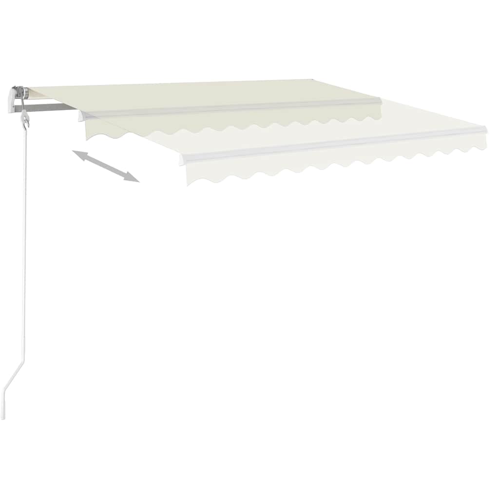 Markise Automatisch Einziehbar 300x250 cm Creme