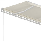 Markise Manuell Einziehbar 350x250 cm Creme