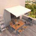 Markise Automatisch Einziehbar 450x300 cm Creme