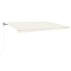 Markise Automatisch Einziehbar 500x300 cm Creme