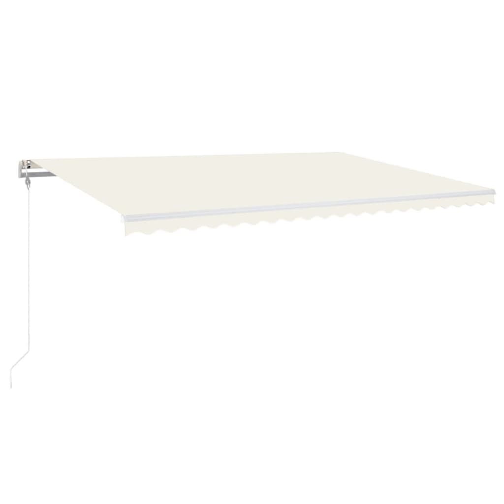 Markise Automatisch Einziehbar 500x300 cm Creme