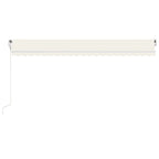 Markise Automatisch Einziehbar 500x300 cm Creme