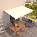 Markise Automatisch Einziehbar 500x300 cm Creme