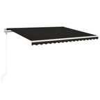 Markise Automatisch Einziehbar 450x350 cm Anthrazit