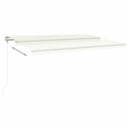Markise Automatisch Einziehbar 500x350 cm Creme