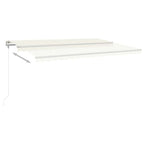 Automatische Markise mit LED & Windsensor 500x350 cm Creme