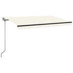 Markise Automatisch Einziehbar 400x350 cm Creme