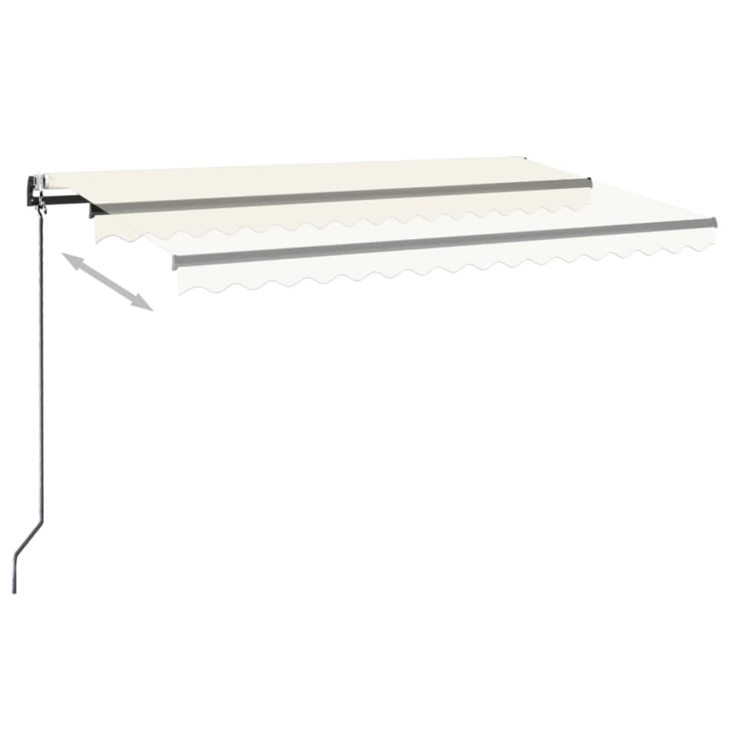 Markise Automatisch Einziehbar 400x350 cm Creme