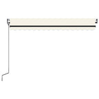 Automatische Markise mit LED & Windsensor 400x350 cm Creme