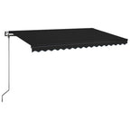 Markise Automatisch Einziehbar 450x350 cm Anthrazit