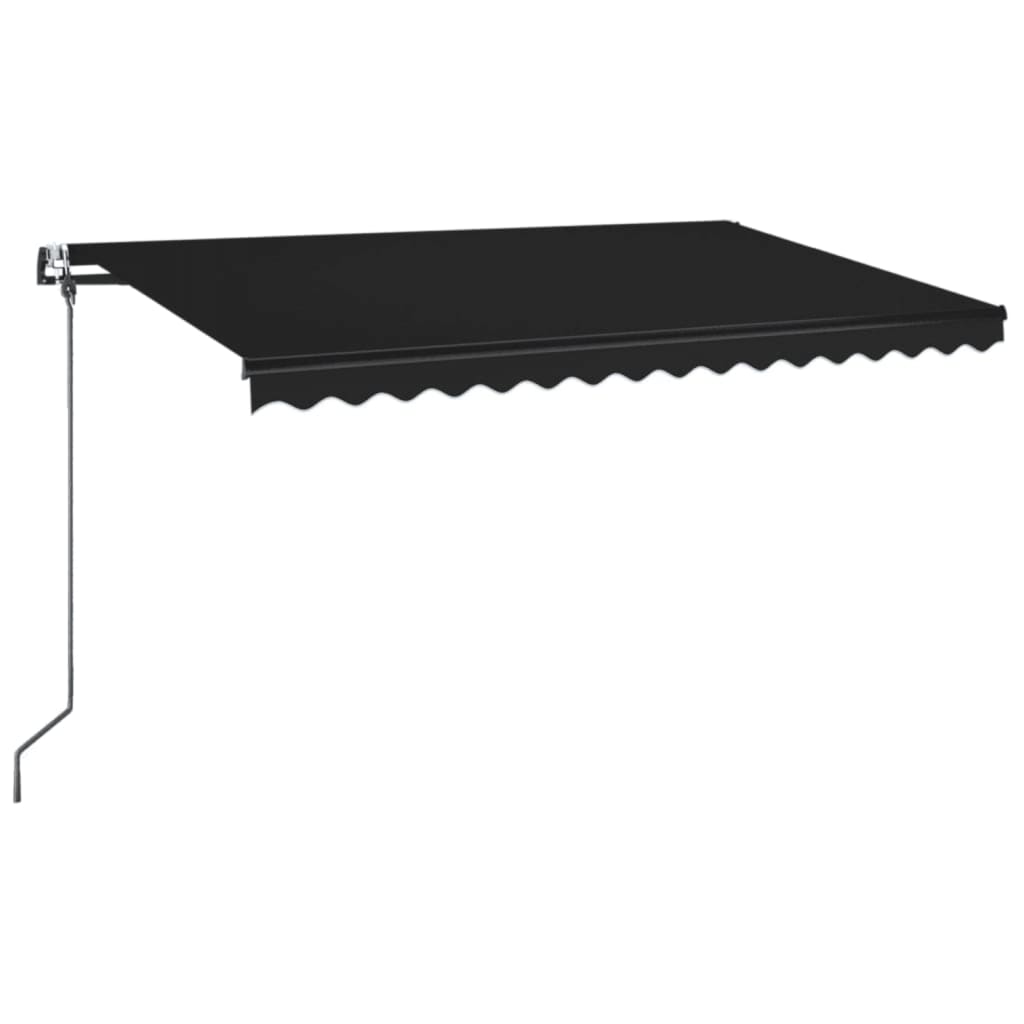 Automatische Markise mit LED & Windsensor 450x350 cm Anthrazit