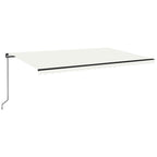 Markise Manuell Einziehbar 500x350 cm Creme