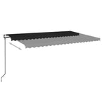 Automatische Markise mit LED & Windsensor 500x350 cm Anthrazit
