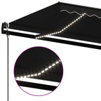 Automatische Markise mit LED & Windsensor 500x350 cm Anthrazit
