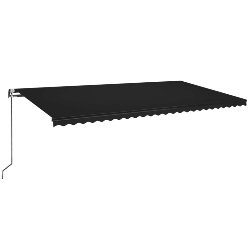 Markise Automatisch Einziehbar 600x350 cm Anthrazit
