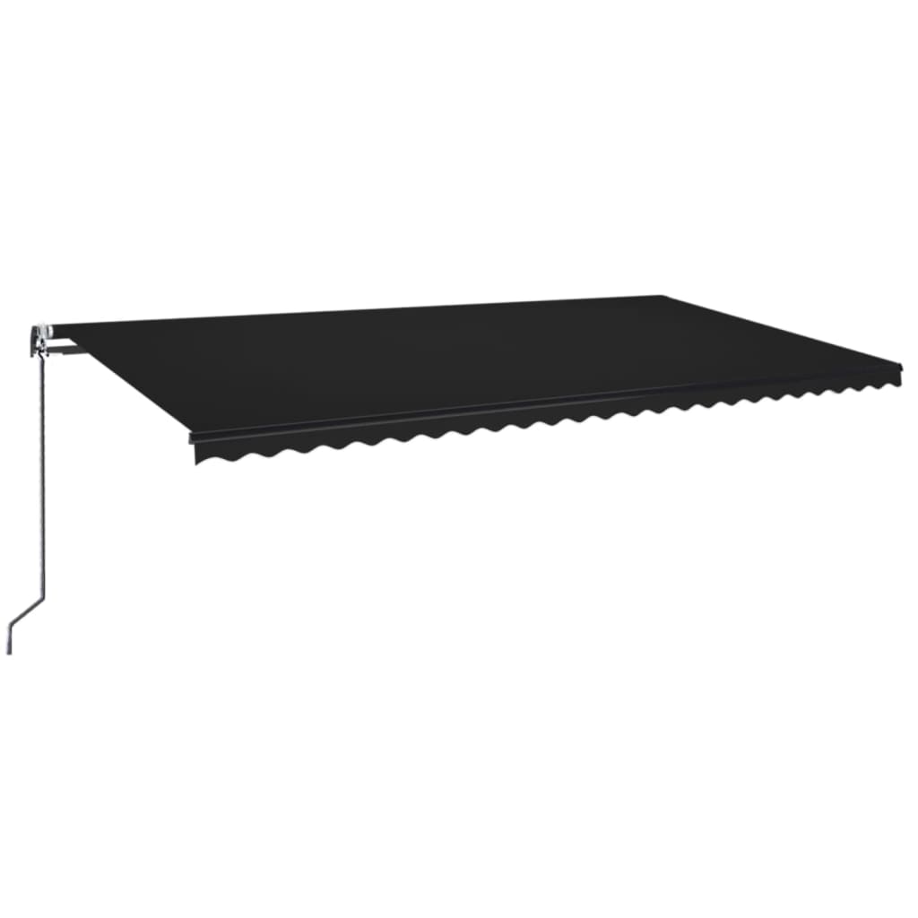 Automatische Markise mit LED & Windsensor 600x350 cm Anthrazit