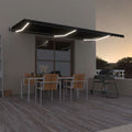 Automatische Markise mit LED & Windsensor 600x350 cm Anthrazit