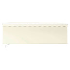 Markise Manuell Einziehbar mit Rollo & LED 4x3 m Creme