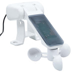 Markise Automatisch mit Rollo LED Windsensor 4,5x3m Blau Weiß