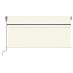 Markise Automatisch mit Rollo LED Windsensor 3x2,5 m Creme
