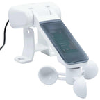 Markise Automatisch mit Rollo LED Windsensor 4x3m Blau Weiß