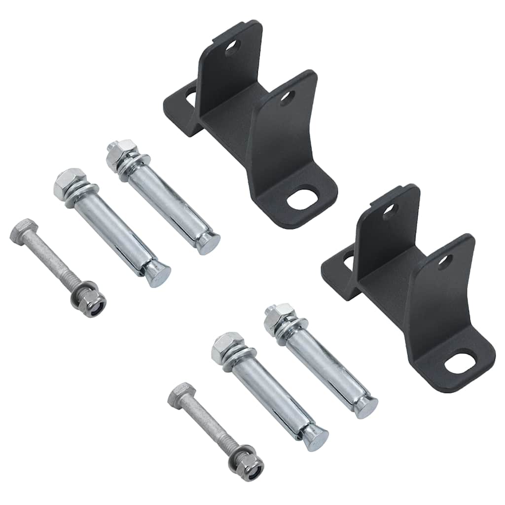 Markise Manuell Einziehbar mit Rollo 6x3 m Anthrazit