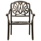 3-tlg. Bistro-Set Aluminiumguss Bronzen