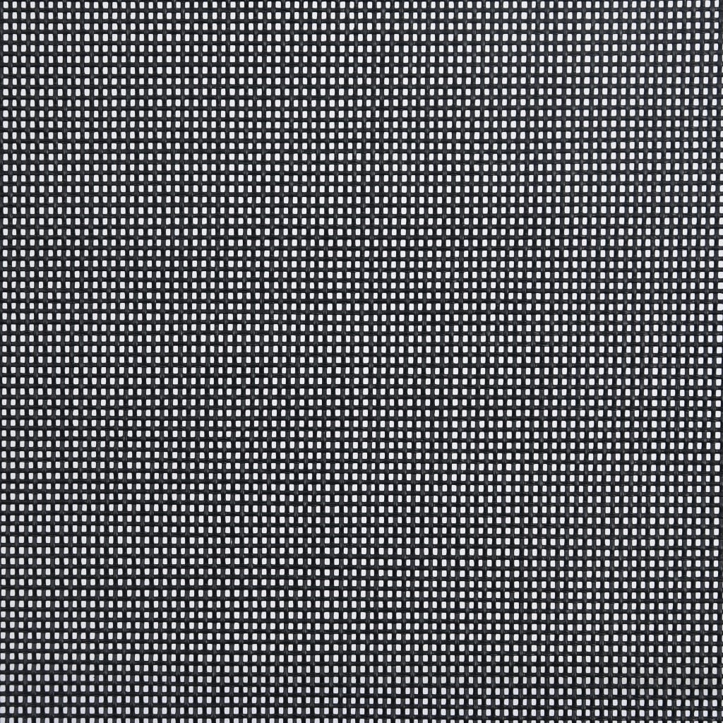 5-tlg. Garten-Essgruppe Aluminium Silbern und Schwarz