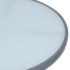 3-tlg. Bistro-Set Aluminium und Textilene Silbern