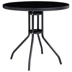 5-tlg. Bistro-Set Schwarz und Anthrazit