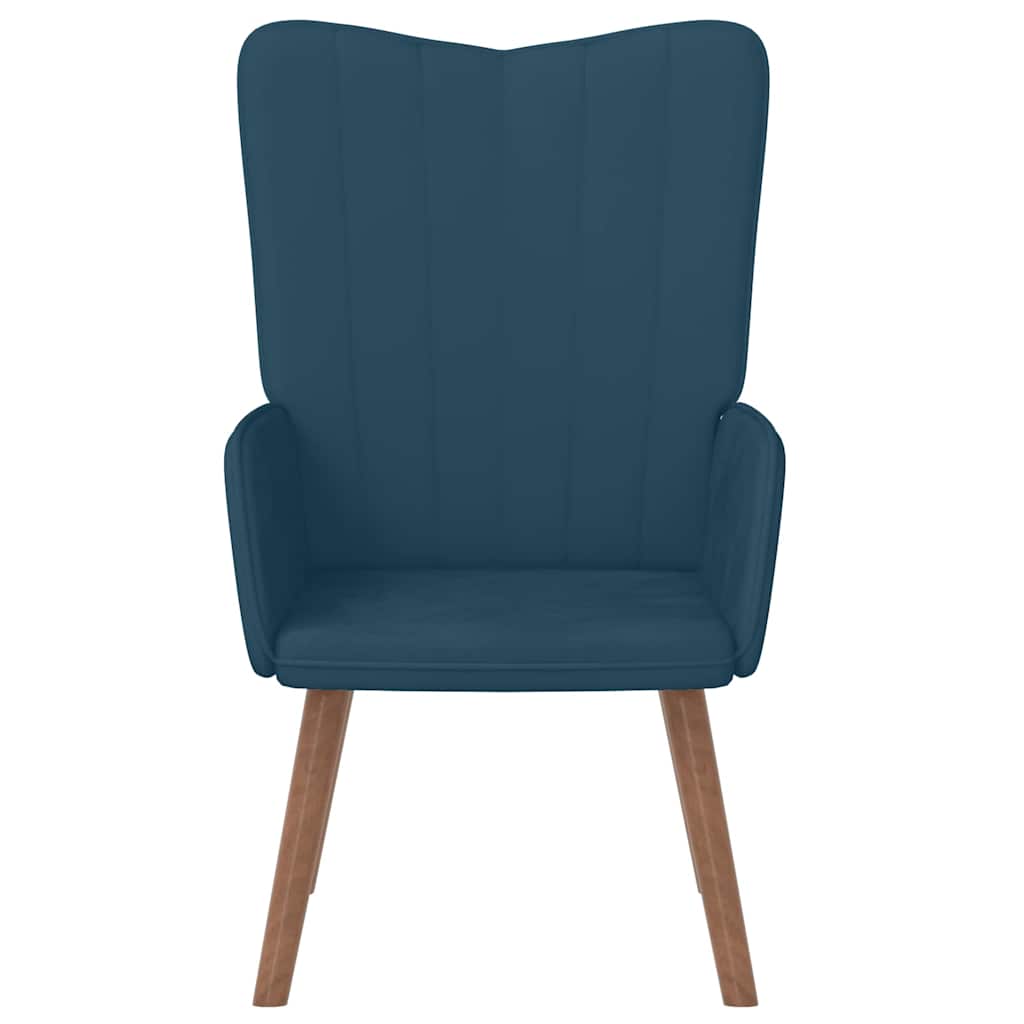 Relaxsessel Blau Samt