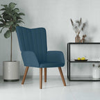 Relaxsessel Blau Samt