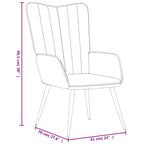 Relaxsessel mit Hocker Senfgelb Samt