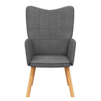 Relaxsessel Dunkelgrau Stoff